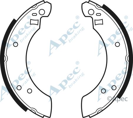 APEC BRAKING stabdžių trinkelių komplektas SHU248